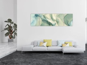 Obraz - Atramentowa abstracja (170x50 cm)