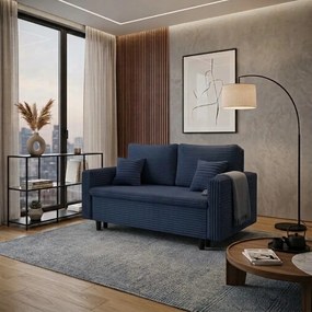 Sofa kanapa 2 os z funkcją spania LIVIA Granatowy