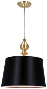 Wisząca lampa z czarnym abażurem - T029 - Tokis