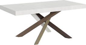 Stół rozkładany 200/304x90 cm Volantis Premium frassino biała nogi wielobarwny 4/C