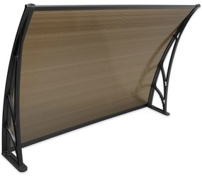 Aldotrade Daszek nad drzwi 150 x 100 cmniepodzielony Lagrada, brązowy