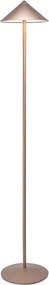 Zafferano Pina XXL lampa podłogowa LED 6 W, akumulatorowa, IP65, dotykowy ściemniacz, magnetyczna głowica, do wnętrz i na zewnątrz, brązowa
