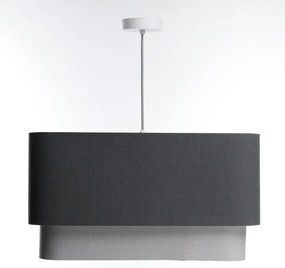 Lampa wisząca KWADRO DUO 007 51x47cm grafitowa/szara BPS KONCEPT