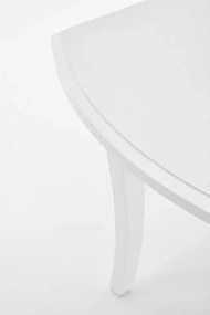 Elegancki rozkładany stół owalny Littoral 160-240 cm z laminowanym blatem i drewnianymi nogami