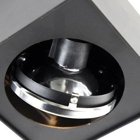 Designerski reflektor kwadratowy czarny - Kaya