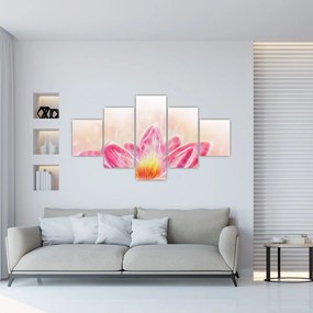 Obraz kwiatu lotosu (125x70 cm)