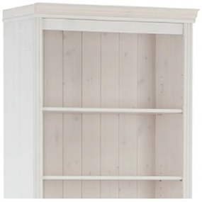 Biały regał z litego drewna sosnowego 74x223 cm Anita – Støraa