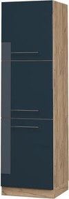 Szafka kuchenna ciemnoniebieski wysoki połysk 60x58x206.8 fame-line