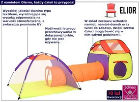 Kolorowy namiot dziecięcy 3w1 K5-H56