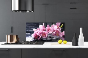 Szkło Dekoracyjne do Kuchni Egzotyczny Kwiat Orchidei