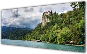 Szkło Ozdobne do Kuchni Baśniowy Zamek nad Przepaścią