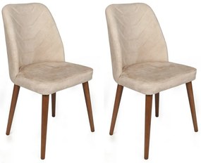 Zestaw krzeseł do jadalni Dallas Beige, 4 szt.