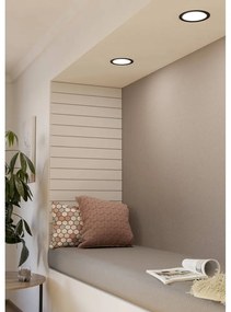 Czarna lampa LED wpuszczana w sufit FUEVA 5 – EGLO