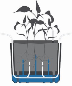 Plastia Samonawadniająca donica wielkogabarytowaBerberis 55, taupe + kość słoniowa
