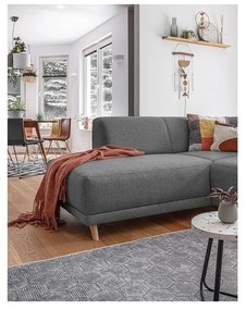 Szary rozkładany/ze schowkiem narożnik (lewostronny/w kształcie litery L) Classy Sophie – Miuform