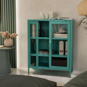 Witryna przeszklona niska morska: Modern GINA, 800 x 1015 x 400 mm