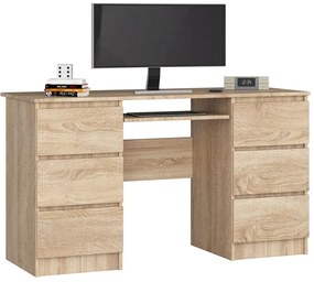 Biurko komputerowe z szufladami dąb sonoma W9-L54
