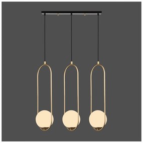 Lampa wisząca w kolorze złota Squid Lighting Arch, wys. 146 cm
