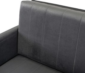 Dwuosobowy fotel z funkcją spania - amerykanka Vero 2, kolor szary