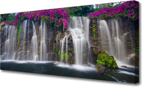 Obraz na płótnie Potężny Wodospad Górski