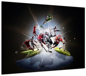 Obraz - Sportowcy (70x50 cm)