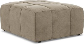 Pufa - z tkaniny welwetowej - beżowy - ALOHA