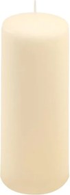 Zestaw świec słupkowych, 20 cm, Ø 7,5 cm, kremowy, 2 sztuki.