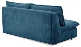 Niebieska sztruksowa rozkładana sofa 184 cm Isadora – Bobochic Paris