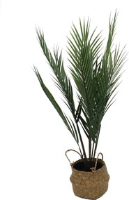 Sztuczna roślina palma w koszyku, 64 cm