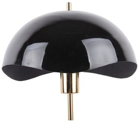 Czarna lampa stołowa (wys. 56 cm) Waved Dome – Leitmotiv