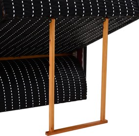 Outsunny Leżak ogrodowy 2-osobowy z daszkiem i podnóżkiem, rattan PE, czerwony, 118x79x150cm | Aosom PL