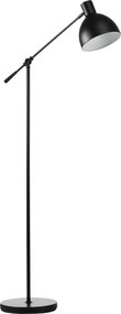 HOMCOM Lampa Podłogowa Styl Przemysłowy Regulowana Wysokość Przełącznik Podłogowy Czarna 30x30x131cm | Aosom PL