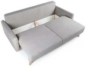 Jasnoszara sofa rozkładana Bonami Selection Pop