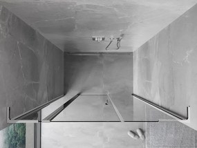 Mexen Mist L drzwi prysznicowe uchylne 140 cm, transparent, chrom - 8A4L-140-001-01-00