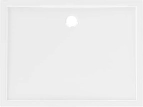 Mexen Flow brodzik prostokątny slim 100 x 80 cm, biały połysk - 46R108010