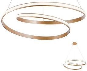 Redo 01-1796 - Żyrandol LED na lince TORSION LED/40W/230V brązowy