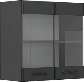 Szklana szafka kuchenna antracytowy domek wiejski 60x31x60 r-line