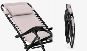 Derby RELAX relaksacyjny fotel ogrodowy beżowy