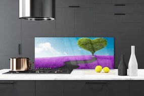 Dekor Szklany do Kuchni Ścieżka Przez Letnią Polanę