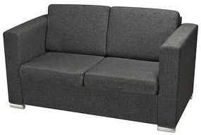 Dwuosobowa ciemnoszara sofa loftowa - Telva 2Q