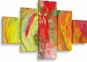 Obraz abstrakcji - malarstwo (125x70 cm)