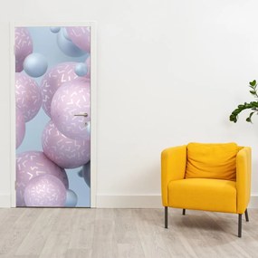 Fototapeta na drzwi - Pastelowe kule (95x205cm)