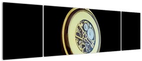 Obraz złotego zegarka kieszonkowego (170x50 cm)