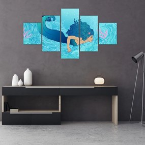 Obraz - Syrenka (125x70 cm)