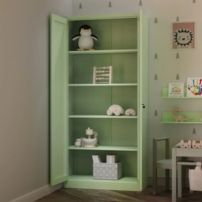 Szafa na dokumenty biurowa metalowa pastelowy zielony : Fresh Style JAN H 900 x 1950 x 400 mm