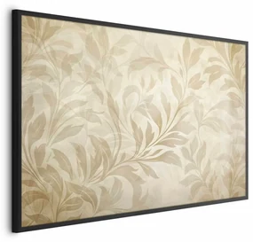 Plakat Piaskowe listki 42x29,7 cm z ramą czarną bez marginesu ARTGEIST B