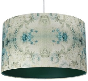 Zielona lampa wisząca z kloszem w kwiaty - 5X S371 Z4-T08