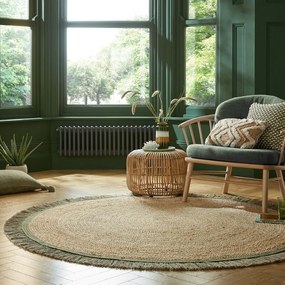Naturalny okrągły dywan ø 180 cm Kahana – Flair Rugs