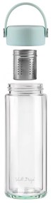 Miętowa szklana butelka 350 ml Fuori – Vialli Design