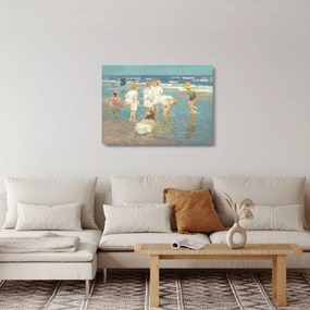 Obraz na szkle - Edward Henry Potthast, A Holiday, reprodukcje (70x50 cm)